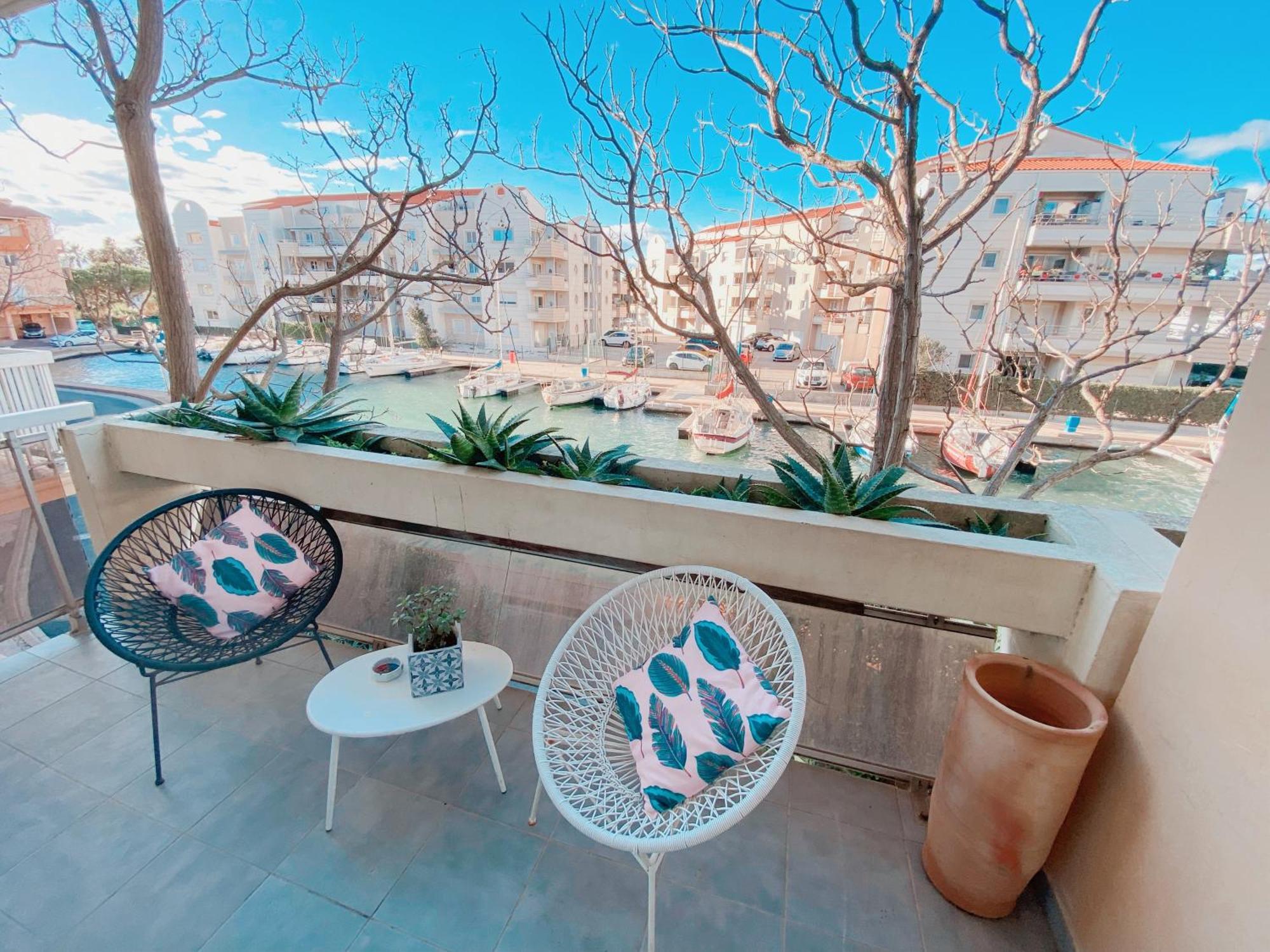 Superbe T2 Au Calme Avec Balcon Sur La Marina - 10 Lejlighed Canet-en-Roussillon Eksteriør billede